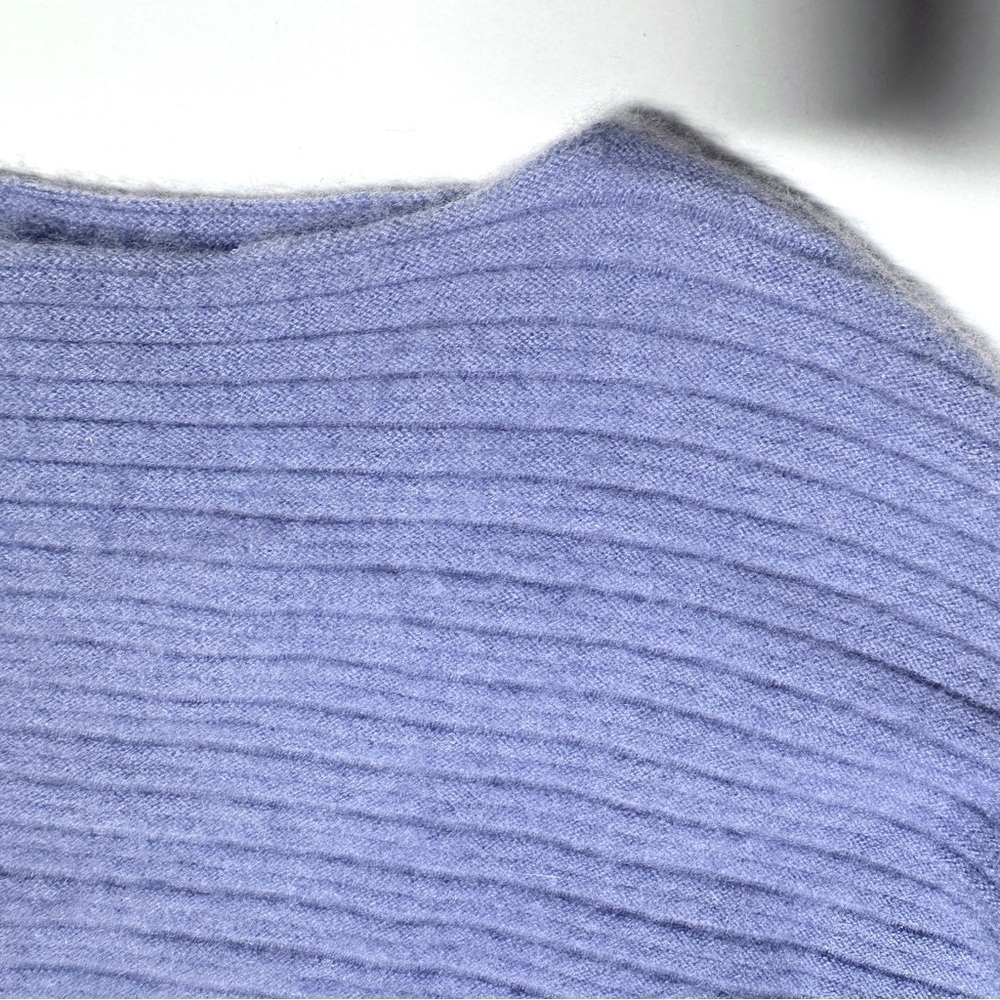 Vince Cashmere Soft Fuzzy Ribbed Boatneck Long Sleeve Sweater Quiet Luxury XS - Picture 5 of 16